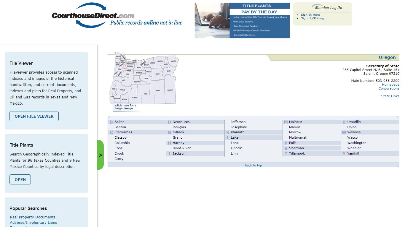 Search Oregon Public Property Records Online - CourthouseDirect.com